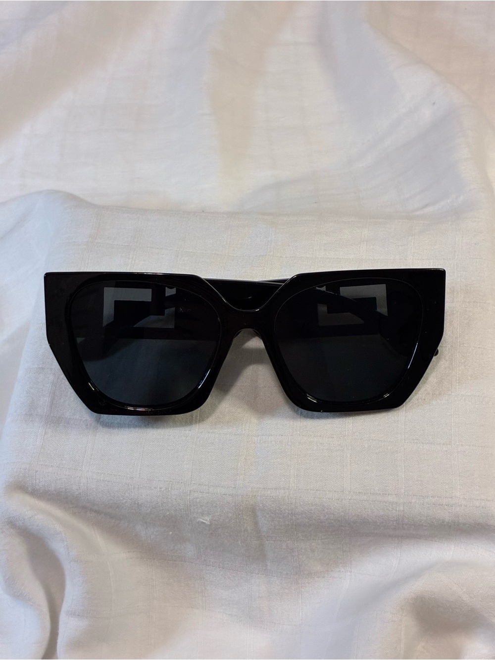 Black Sunglasses with Gold Accent Women's Sunglasses - Picture 5 of 5